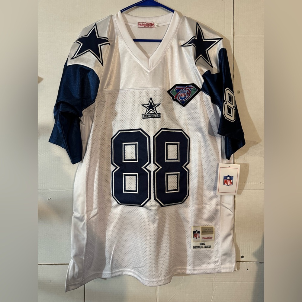 Dallas Cowboys Michael Irvin #88 1992 NFL Throwback 75th JERSEY Mens Size XL NEW